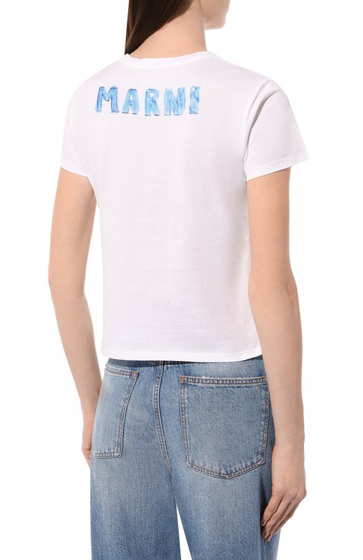 фото Хлопковая футболка marni