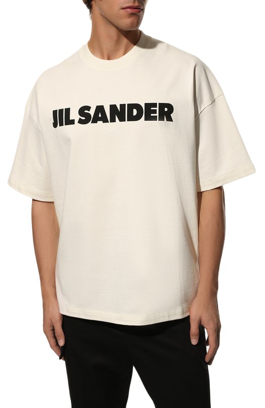 фото Хлопковая футболка jil sander