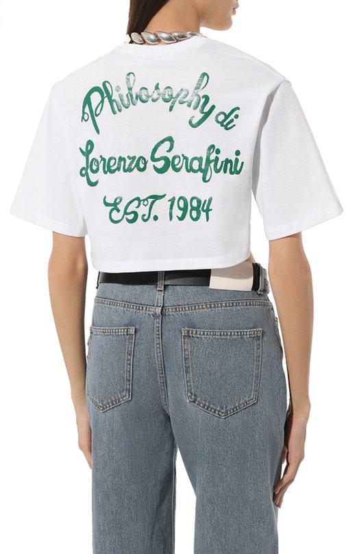 фото Хлопковая футболка philosophy di lorenzo serafini