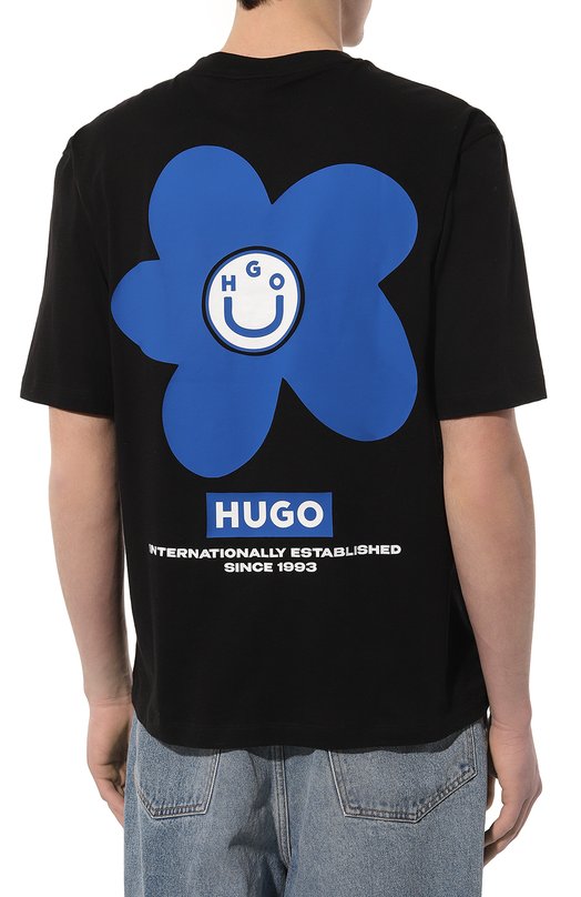 фото Хлопковая футболка hugo