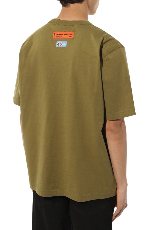 фото Хлопковая футболка heron preston