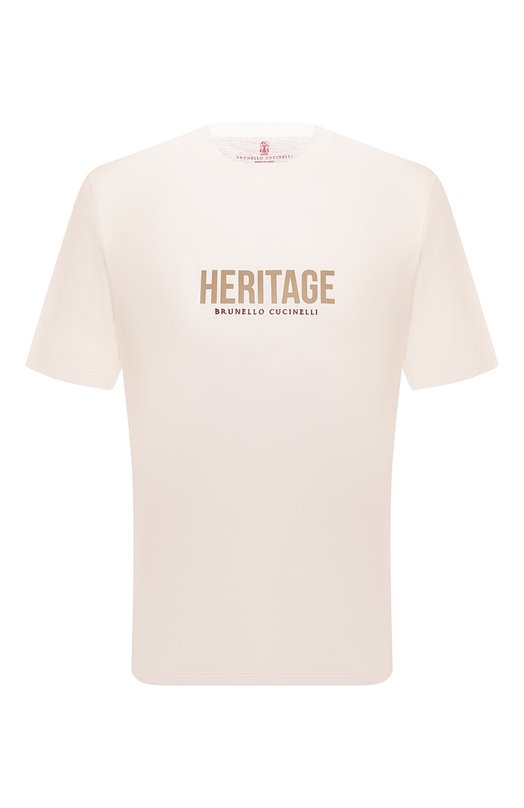 фото Хлопковая футболка brunello cucinelli