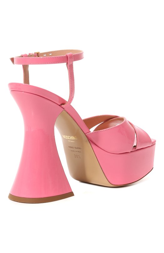 фото Кожаные босоножки moschino