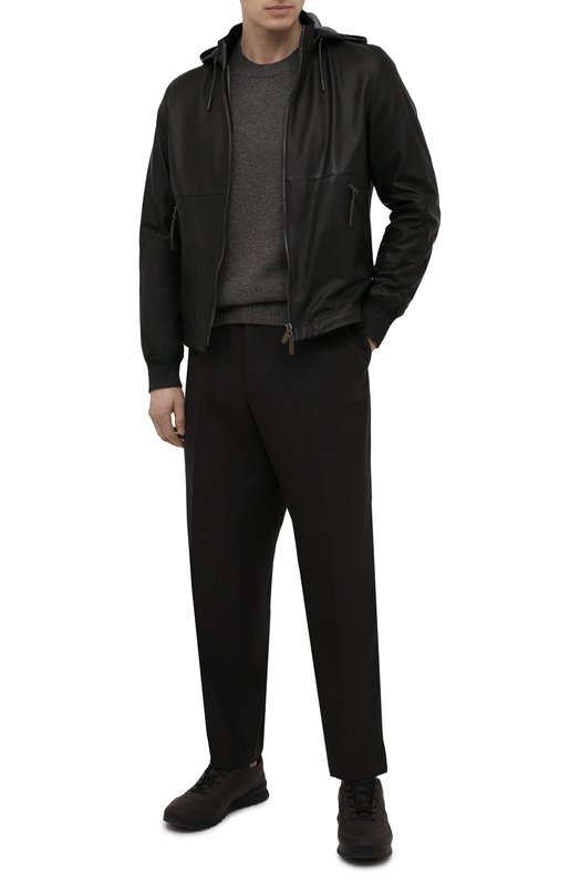 фото Кожаная куртка ermenegildo zegna