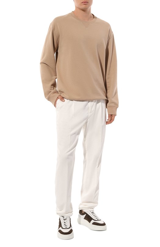 фото Хлопковые брюки brunello cucinelli