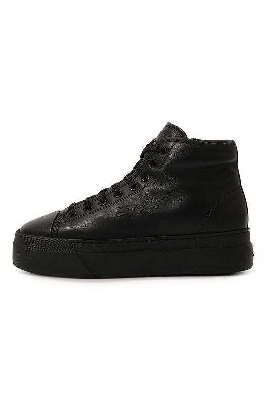 фото Кожаные кеды santoni