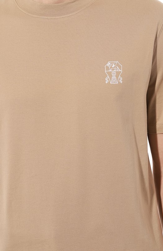 фото Хлопковая футболка brunello cucinelli