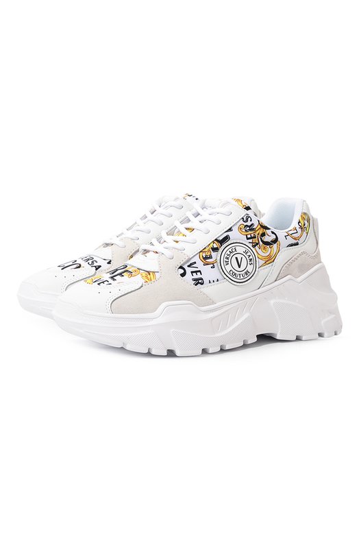 фото Комбинированные кроссовки versace jeans couture