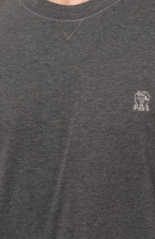 фото Хлопковая футболка brunello cucinelli