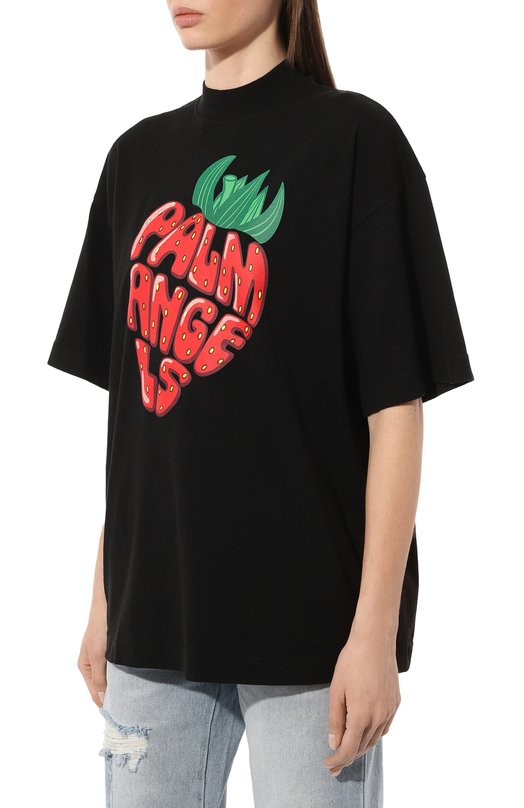 фото Хлопковая футболка palm angels