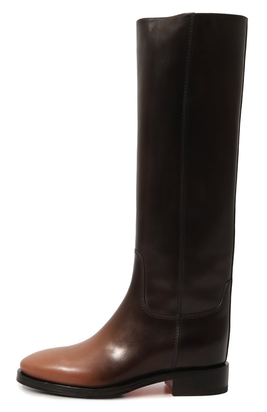 фото Кожаные сапоги santoni
