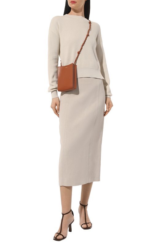 фото Юбка из вискозы и льна brunello cucinelli