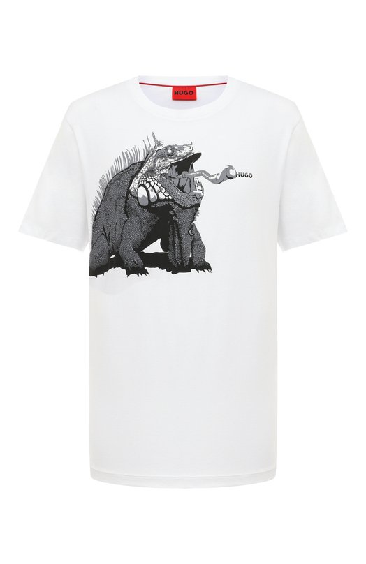 фото Хлопковая футболка hugo