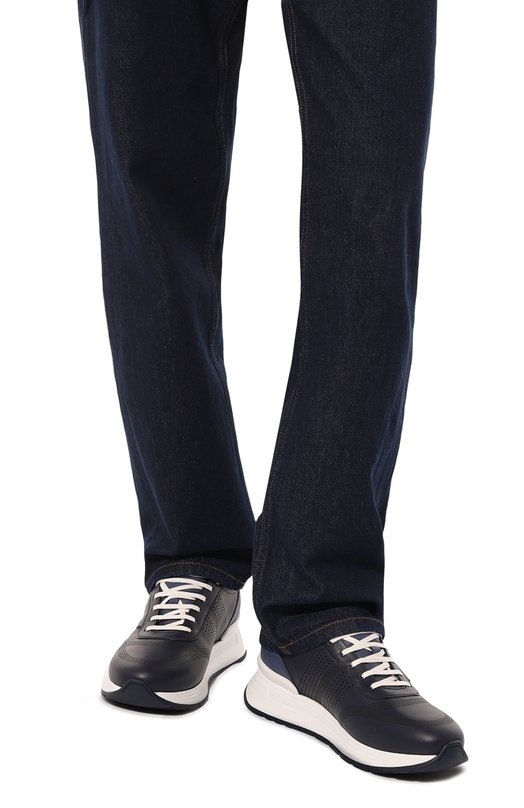 фото Кожаные кроссовки stefano ricci