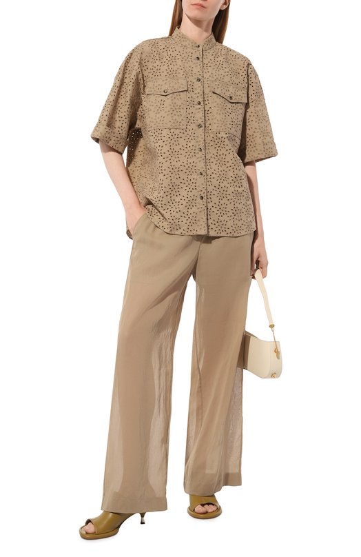 фото Хлопковые брюки brunello cucinelli