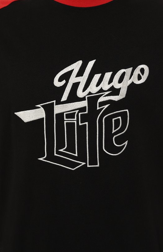 фото Хлопковая футболка hugo