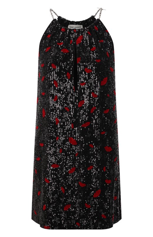 фото Платье с пайетками saint laurent