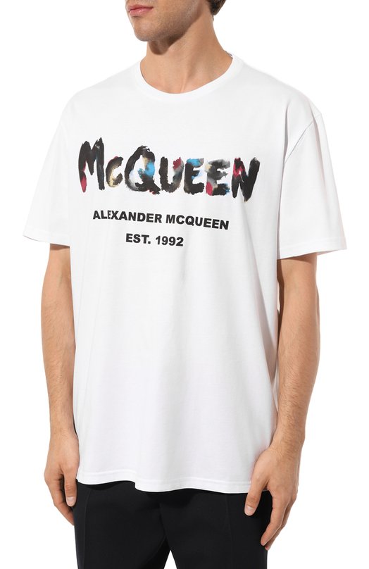 фото Хлопковая футболка alexander mcqueen