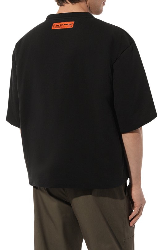 фото Хлопковая футболка heron preston