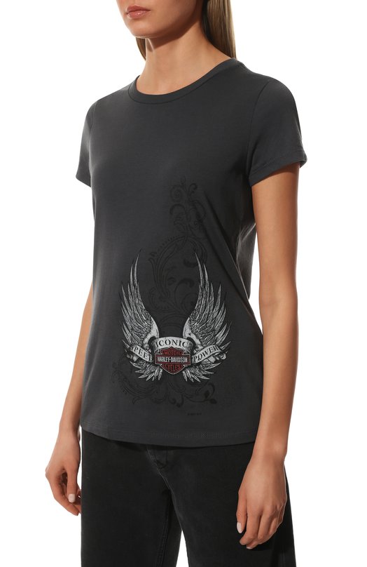 фото Хлопковая футболка harley-davidson