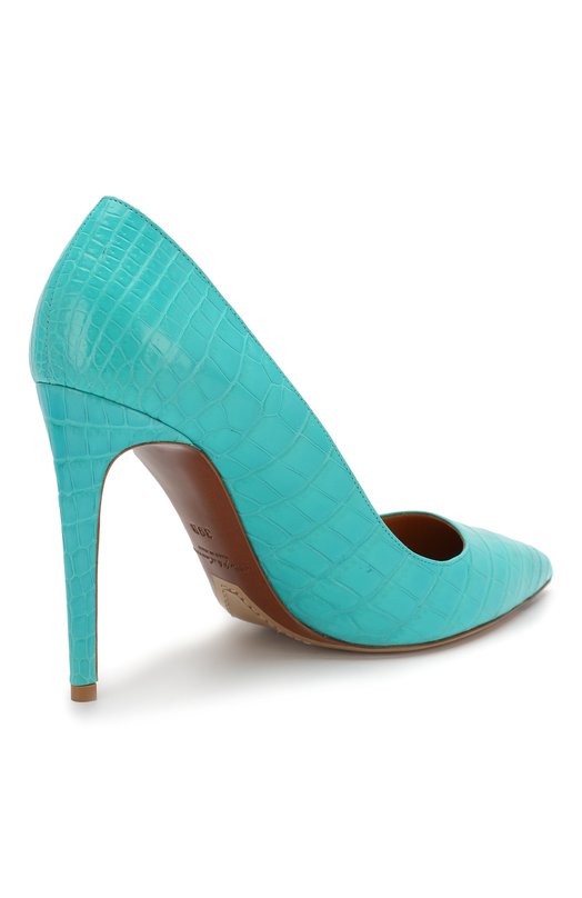 фото Туфли celia из кожи крокодила ralph lauren