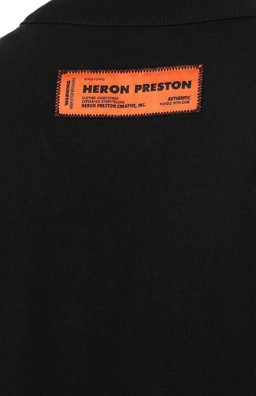 фото Хлопковая футболка heron preston