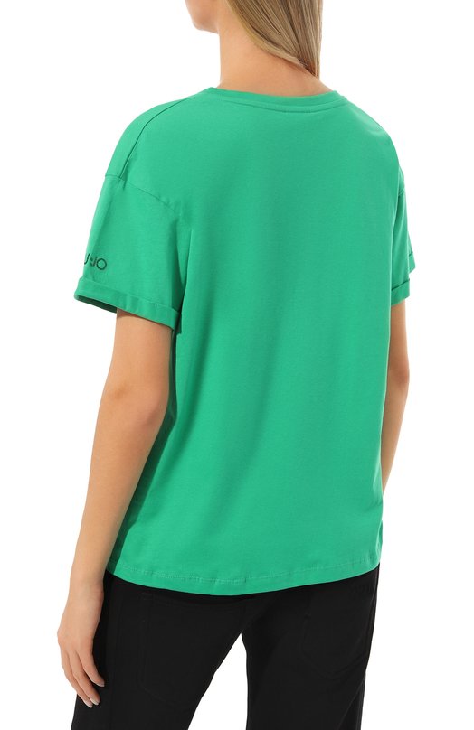 фото Хлопковая футболка liu jo