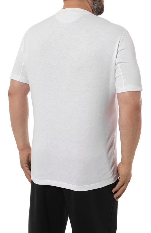 фото Футболка из хлопка и льна brunello cucinelli