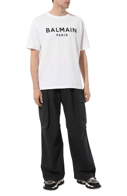 фото Хлопковая футболка balmain