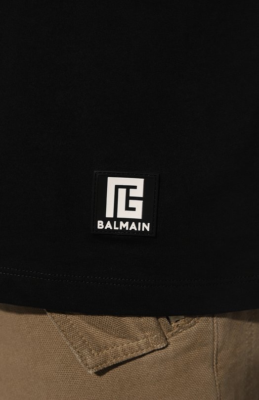 фото Хлопковая футболка balmain
