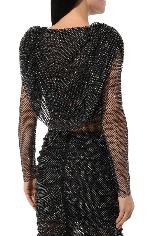 фото Топ с отделкой стразами giuseppe di morabito