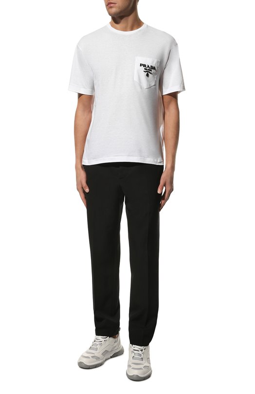 фото Хлопковая футболка prada