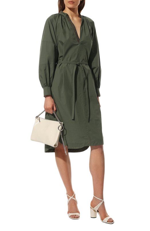 фото Хлопковое платье brunello cucinelli