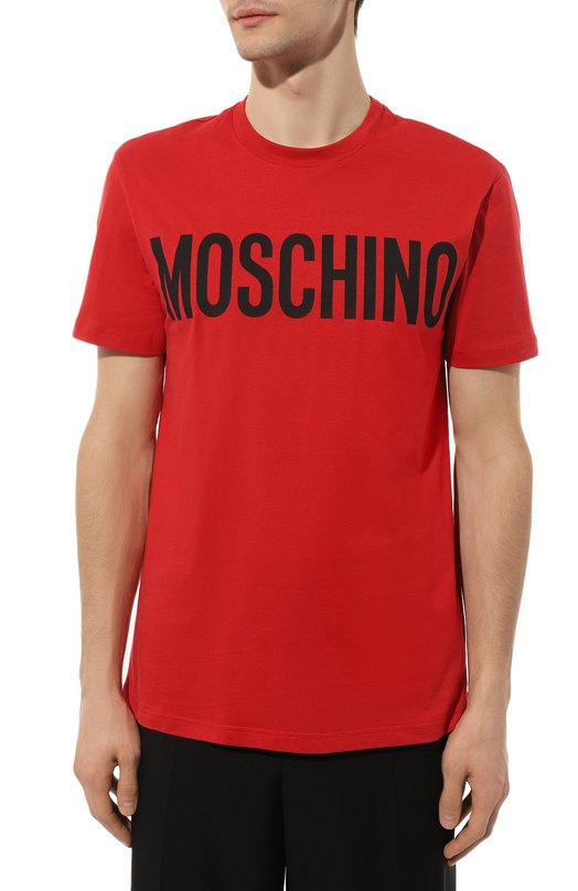 фото Хлопковая футболка moschino