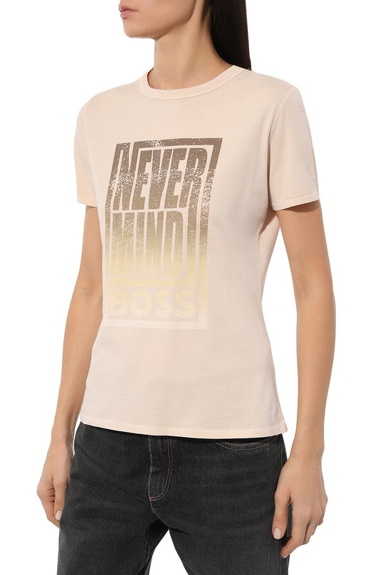 фото Хлопковая футболка boss