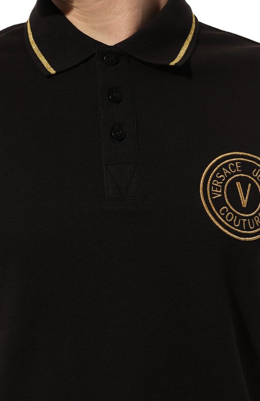 фото Хлопковое поло versace jeans couture