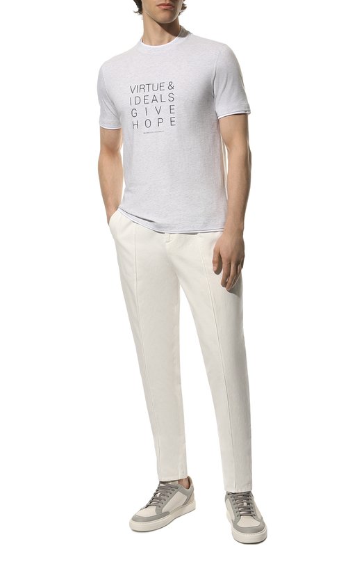 фото Хлопковые брюки brunello cucinelli