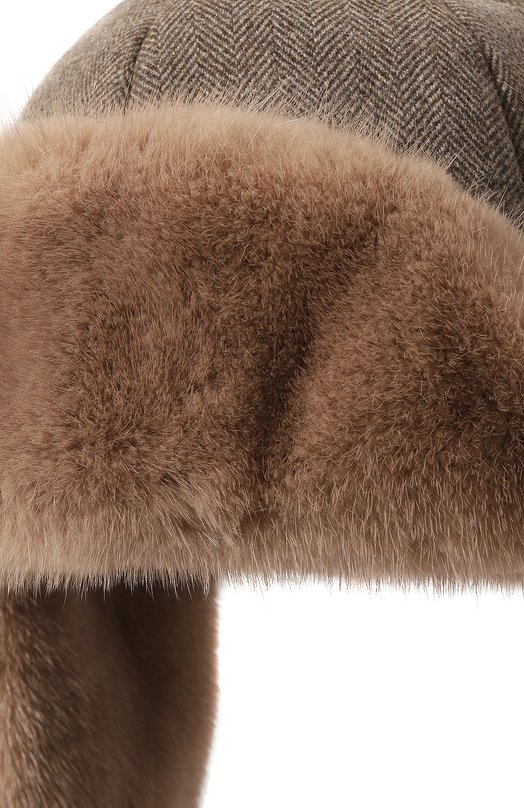 фото Шапка-ушанка дарья из меха норки furland