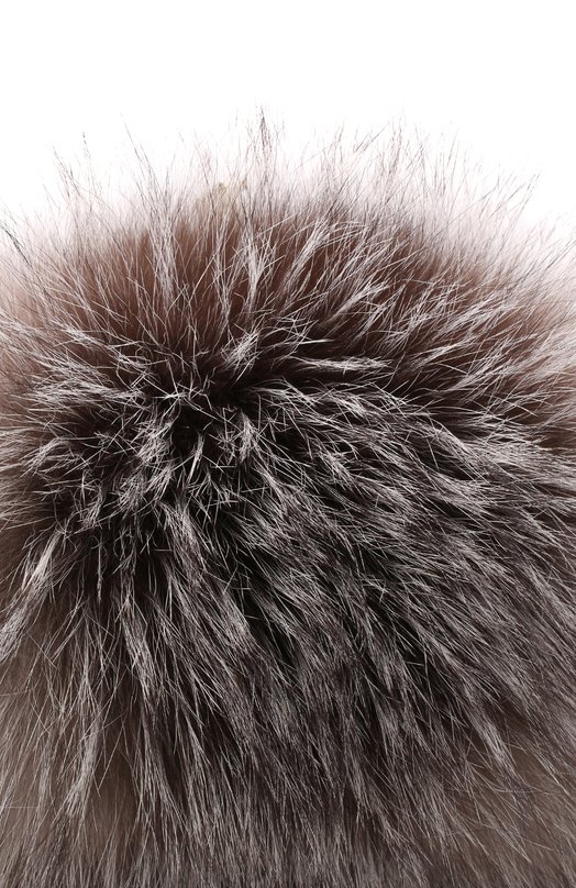 фото Шапка-ушанка с отделкой из меха песца furland