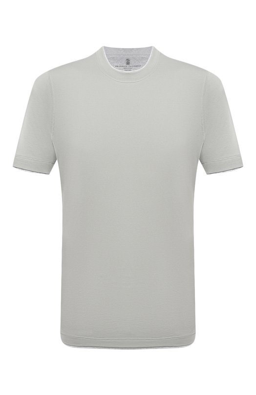 фото Хлопковая футболка brunello cucinelli
