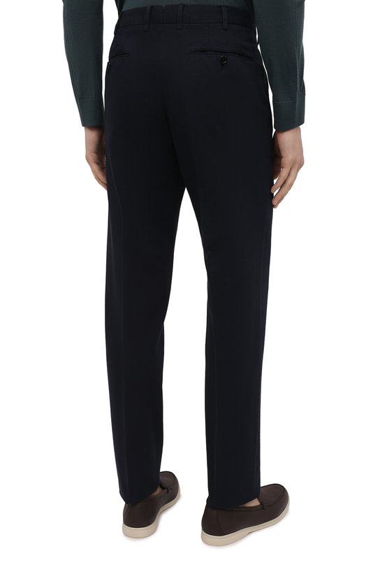 фото Брюки из хлопка и льна ermenegildo zegna