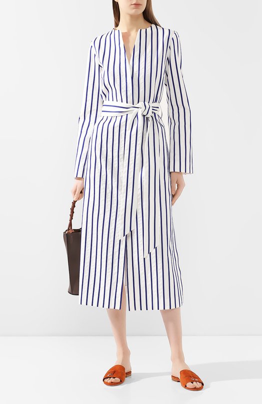 фото Хлопковое платье loro piana