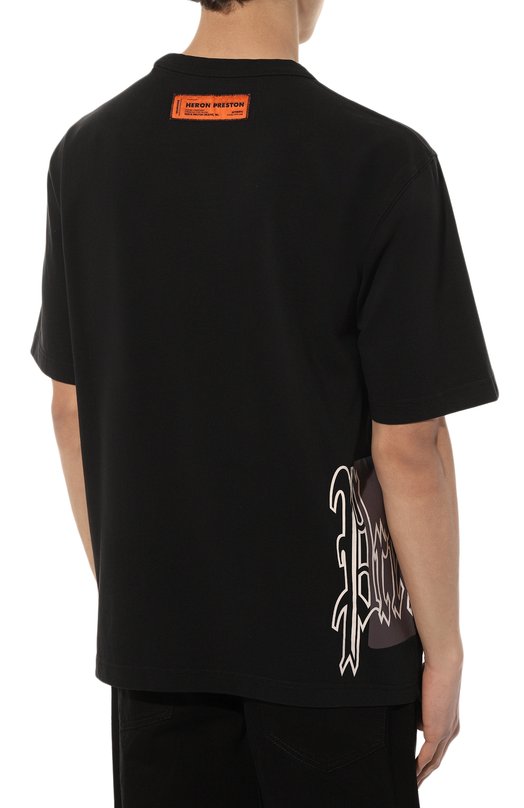 фото Хлопковая футболка heron preston