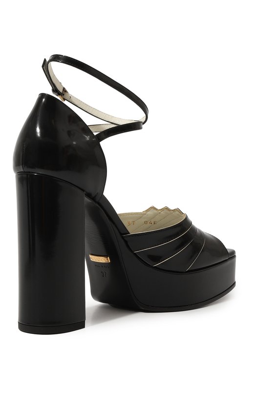 фото Кожаные босоножки gucci