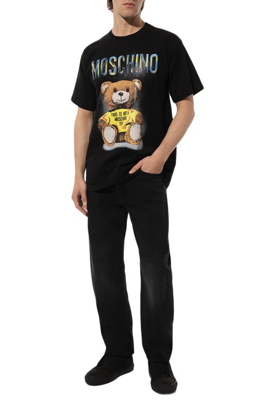 фото Хлопковая футболка moschino