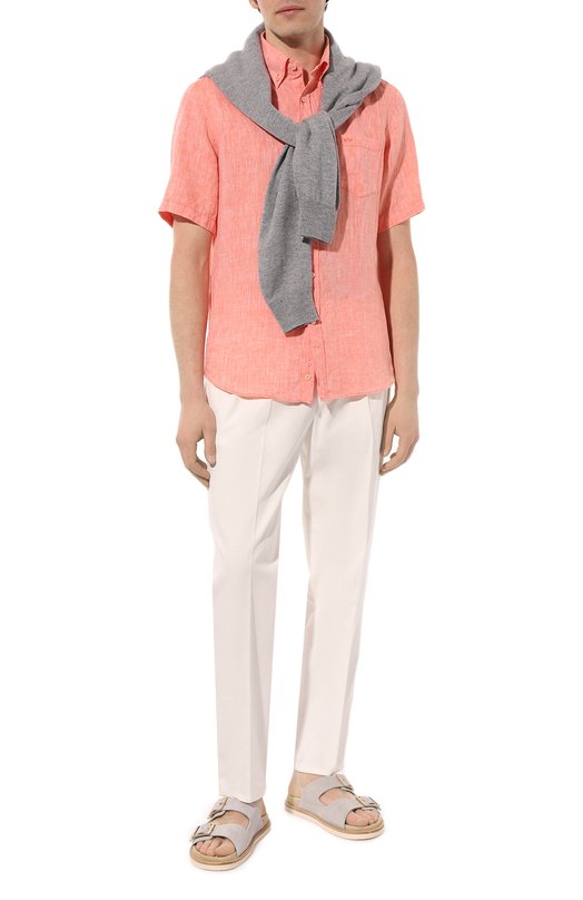 фото Хлопковые брюки brunello cucinelli