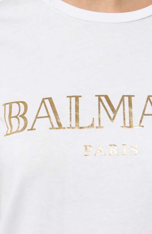 фото Хлопковая футболка balmain