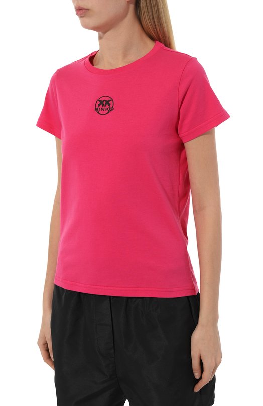 фото Хлопковая футболка pinko