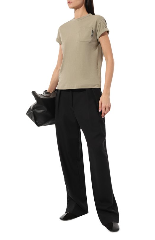 фото Хлопковая футболка brunello cucinelli