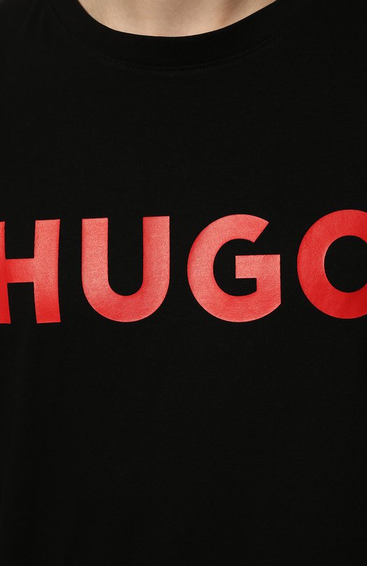 фото Хлопковая футболка hugo